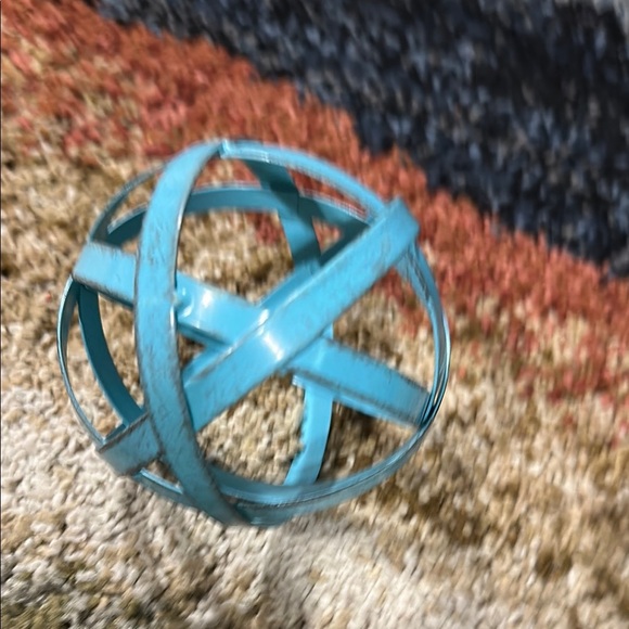 Hobby Lobby Turquoise Metal Orb Decor - Picture 5 of 7